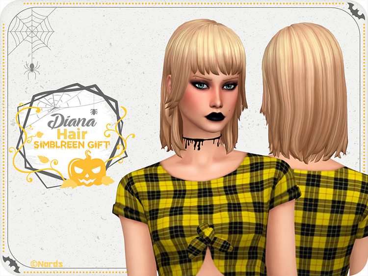 Diana Hair / Sims 4 CC