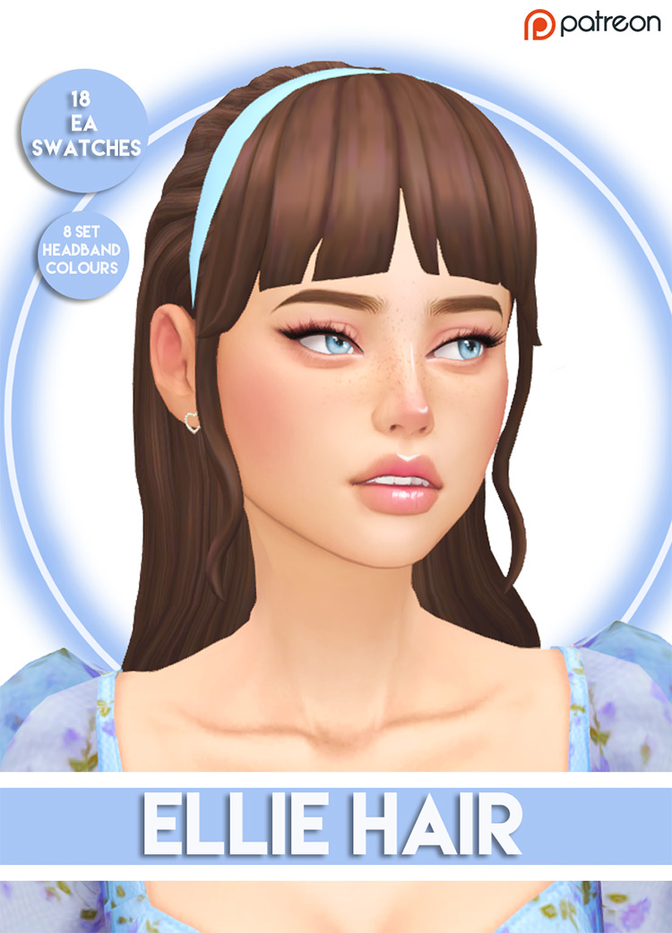 35  Maxis Match Bangs CC Hairstyles for The Sims 4   FandomSpot - 74