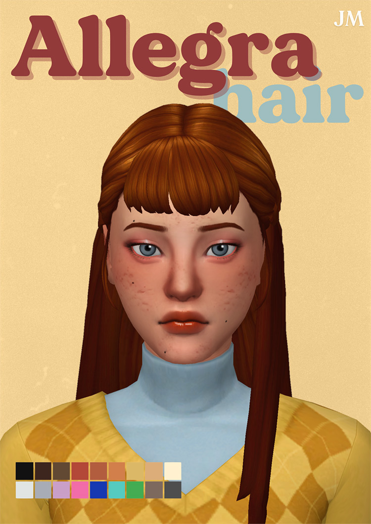 Allegra Hair / Sims 4 CC
