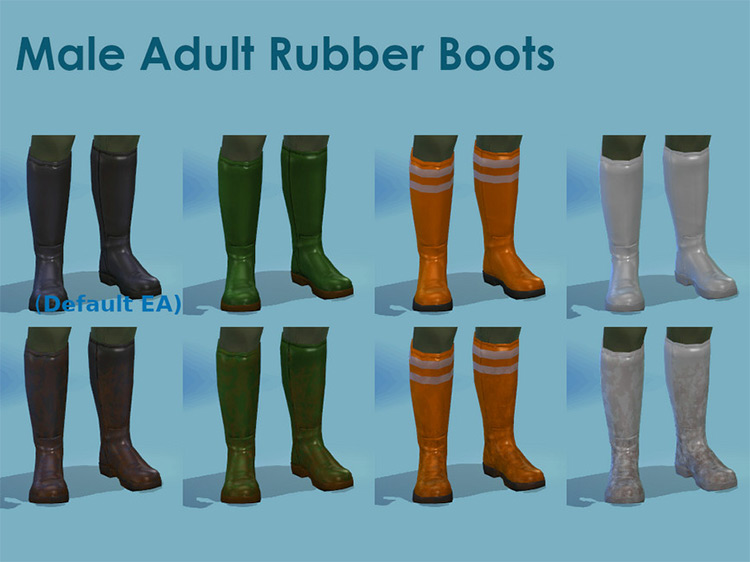 Maxis Fisherman Boots Recolored / Sims 4 CC