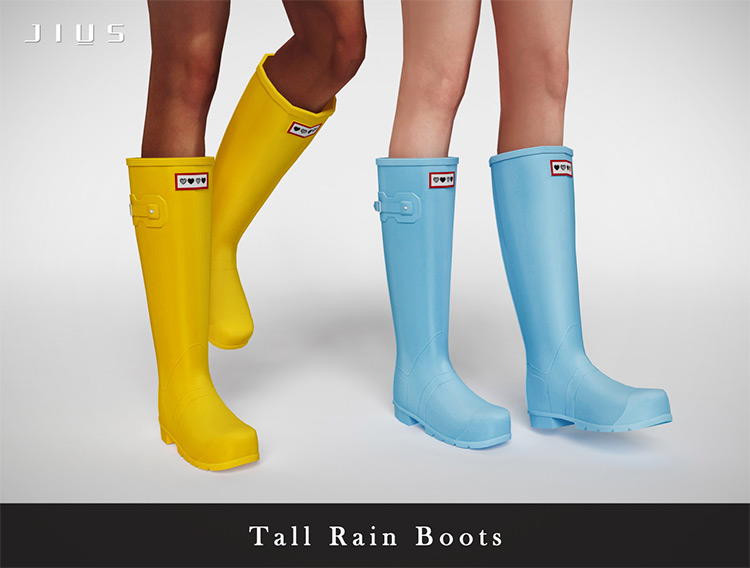 Tall Maxis Match Rain Boots / Sims 4 CC