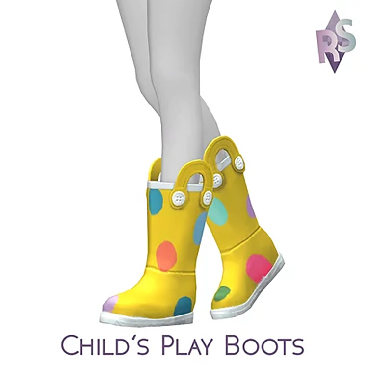 Child’s Play Rain Boots / Sims 4 CC
