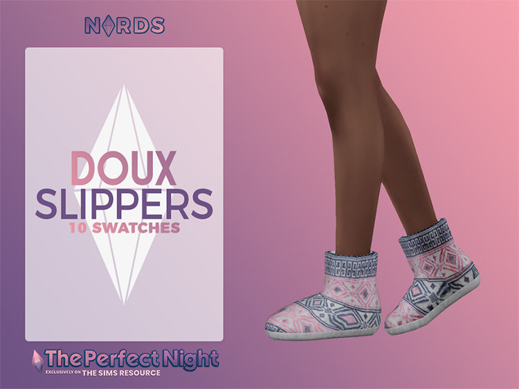 Doux Slipper Boots / Sims 4 CC
