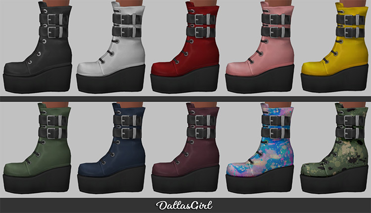 Sims 4 Maxis Match Boots CC  Male   Female    FandomSpot - 96