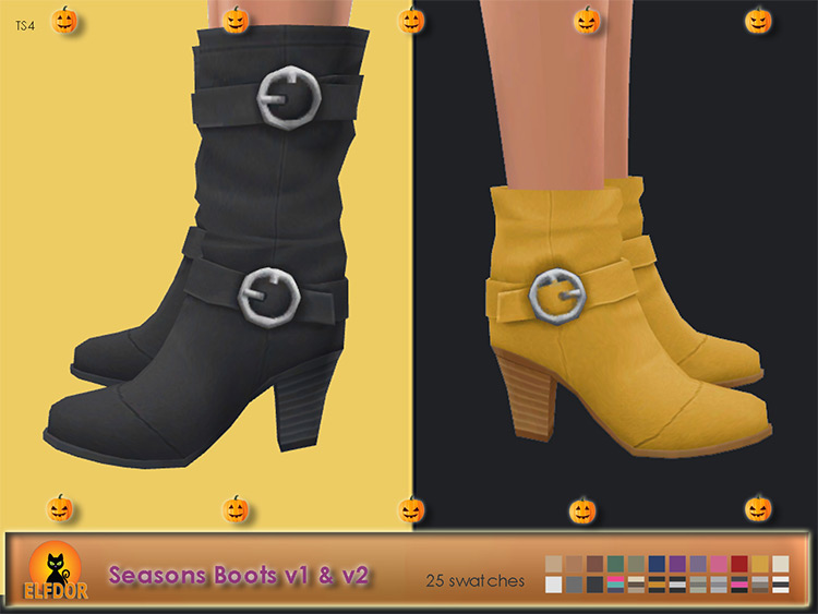 Seasons Boots Long & Short / Sims 4 CC