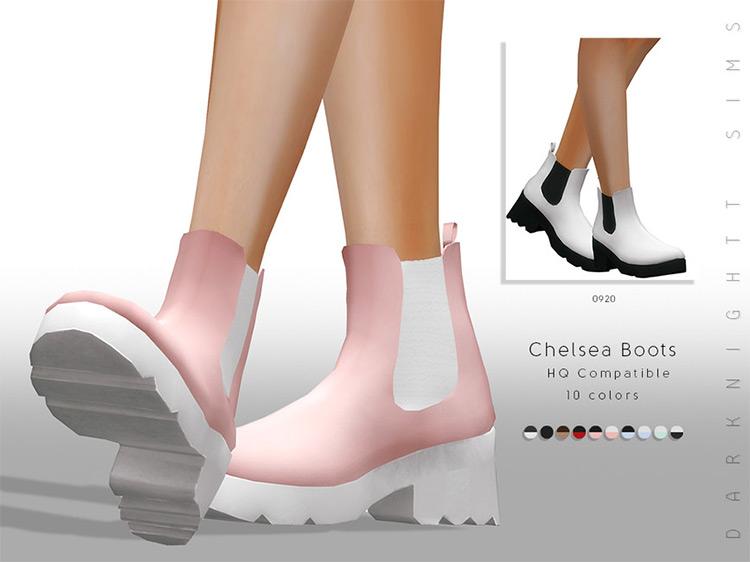 Sims 4 Maxis Match Boots CC  Male   Female    FandomSpot - 6