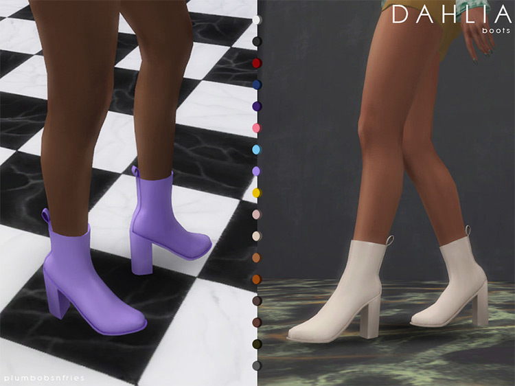 Sims 4 Maxis Match Boots Cc Male Female Fandomspot