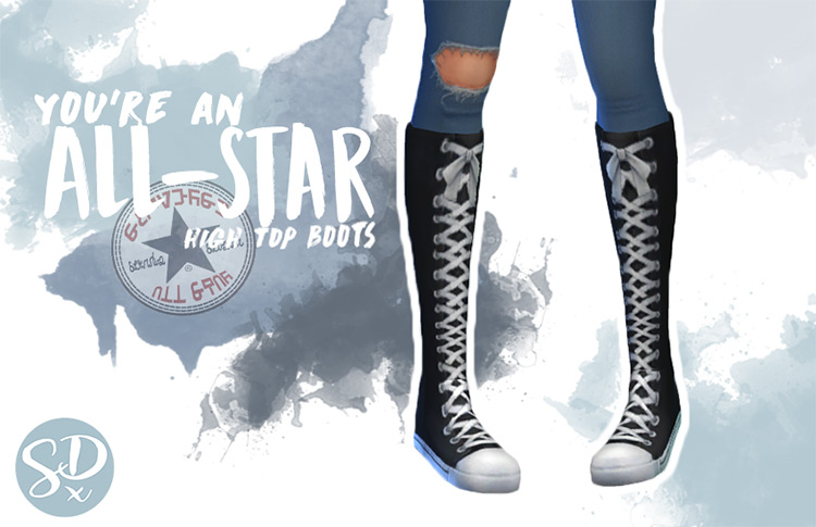 Sims 4 Maxis Match Boots CC  Male   Female    FandomSpot - 60