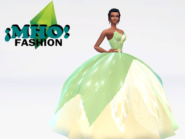 Super Ampon Tiana Dress / Sims 4 CC