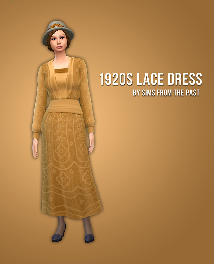 1920’s Lace Dress / Sims 4 CC