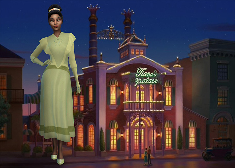 Tiana’s Palace Dress / Sims 4 CC