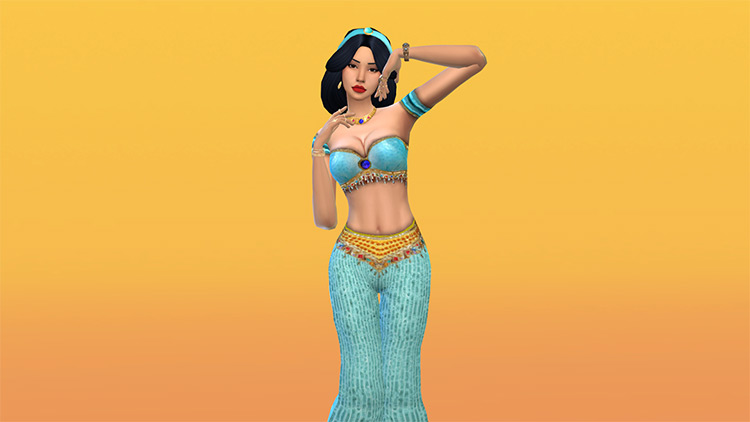 Look Princess Jasmine / Sims 4 CC