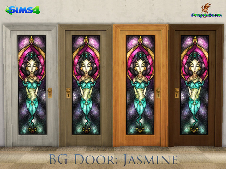 BG Door: Jasmine / Sims 4 CC