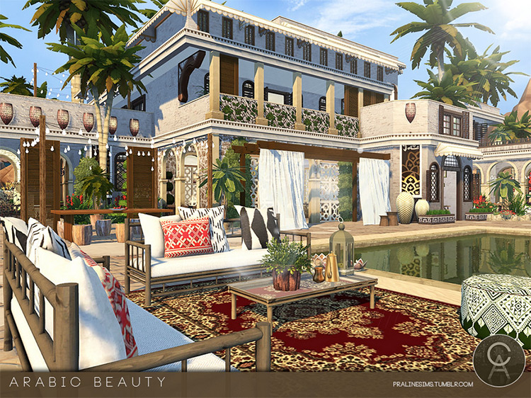 Arabic Beauty House / Sims 4 Lot