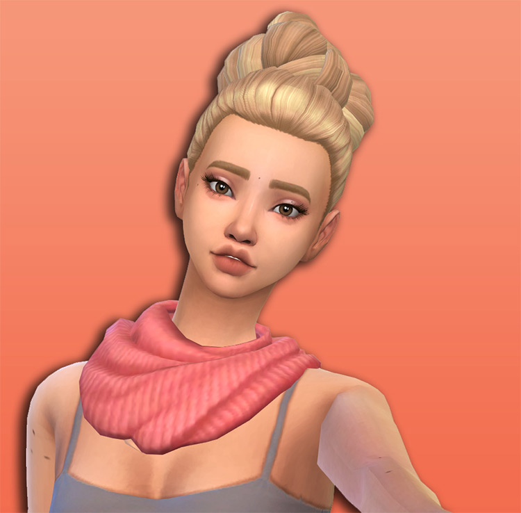 Pxelpie Bun Hair / Sims 4 CC