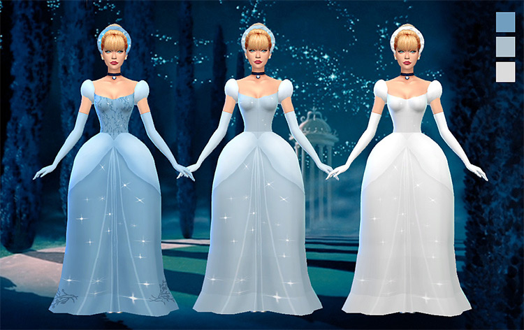 Cinderella Gown / Sims 4 CC