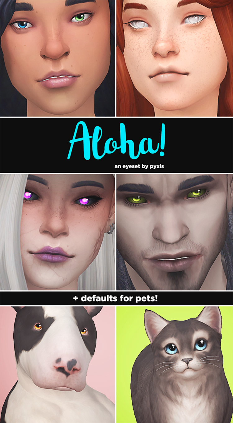 Aloha! – An Eyeset / Sims 4 CC