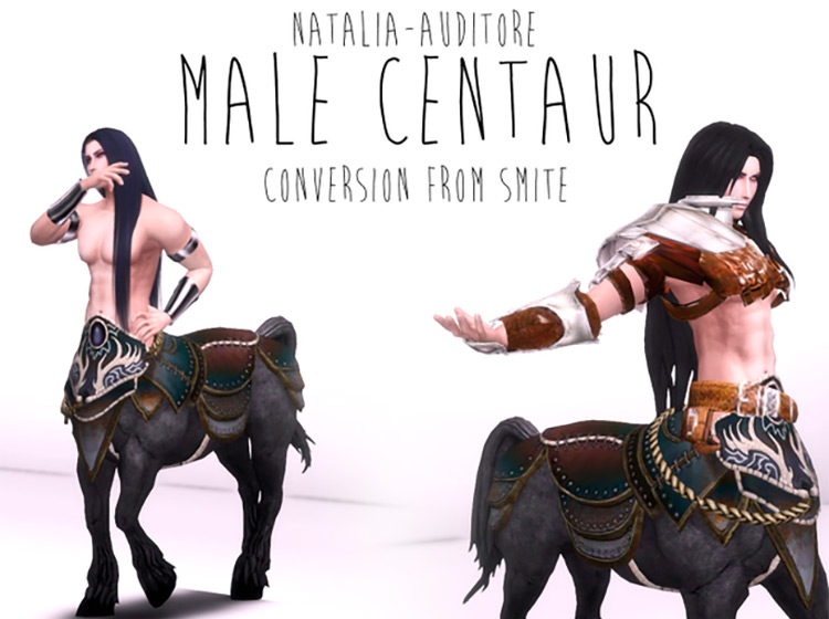 Male Centaur & Female Centaur / Sims 4 CC