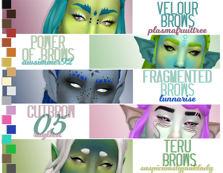 Eyebrow Dump – The Witching Hour / Sims 4 CC