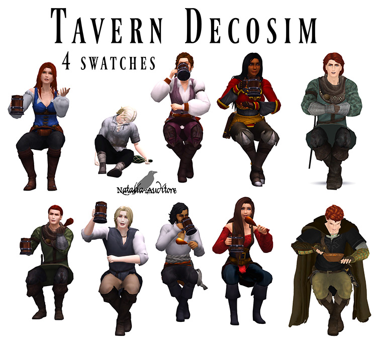 Tavern Decosim / Sims 4 CC