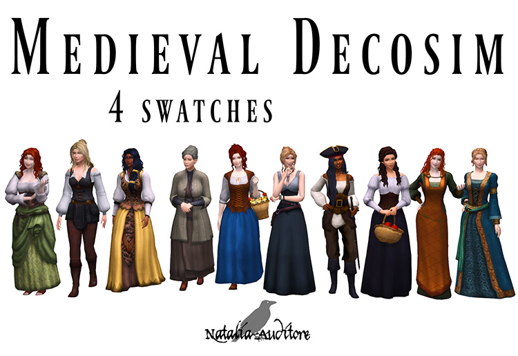 Medieval Decosim 1 & 2 / Sims 4 CC