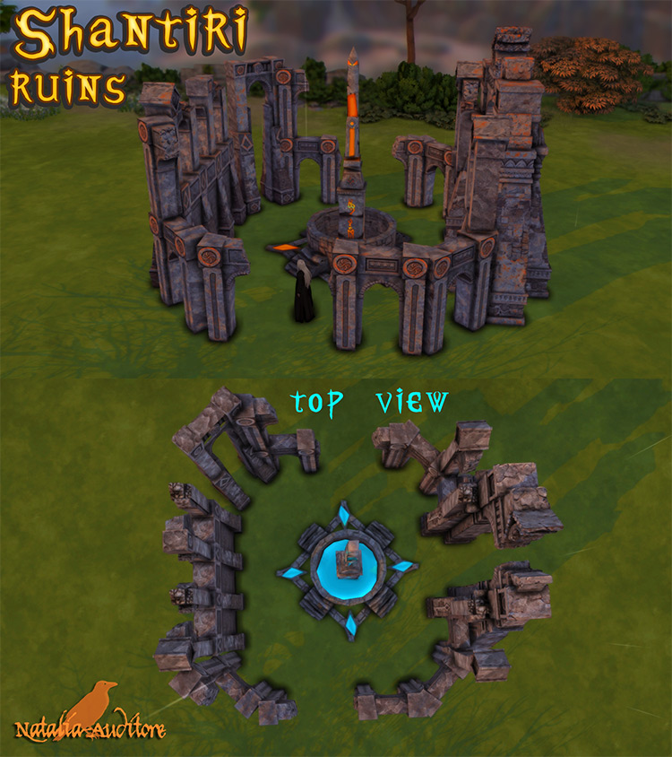 Shantiri Ruins / Sims 4 CC