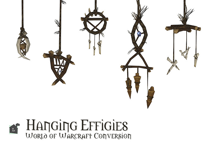 Hanging Effigies: World of Warcraft Conversion / Sims 4 CC