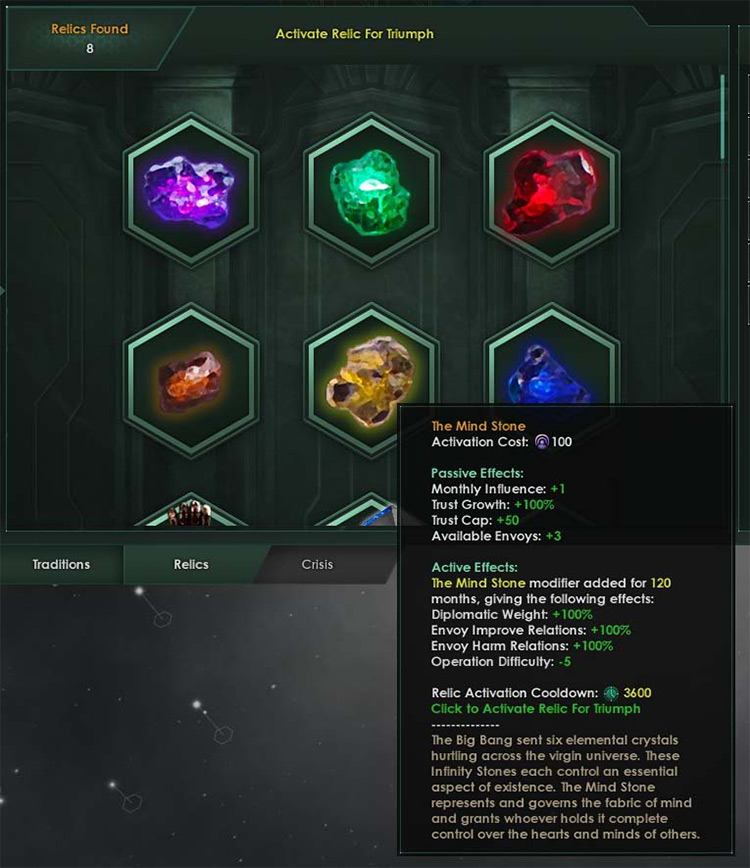 Zero's Infinity Stones Mod for Stellaris
