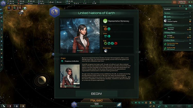 SE Human 2 Mod para Stellaris