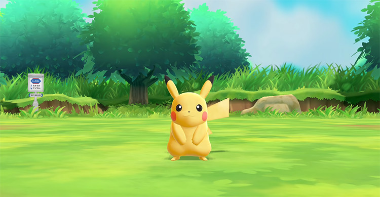 Pikachu from Pokemon Let's Go Pikachu and Eevee