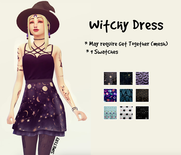 Witchy Dress / Sims 4 CC