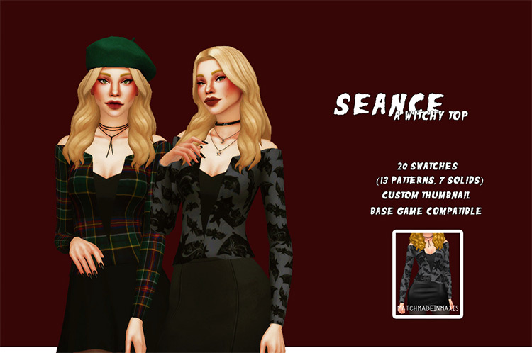 Séance: Witchy Top / Sims 4 CC