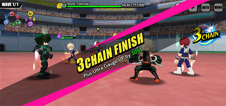 3 Chain Finish / My Hero Ultra Impact