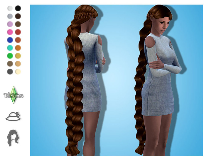 Sims 4 Rapunzel CC from Tangled  Hair  Dresses   More    FandomSpot - 23