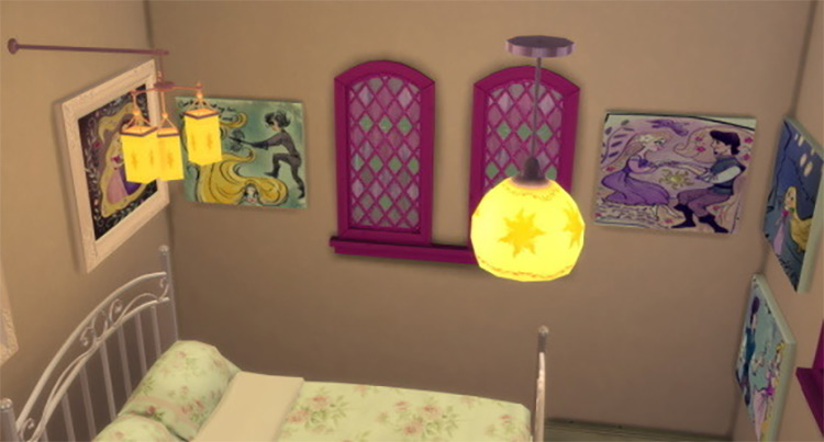 Indoor Corona Lights / Sims 4 CC