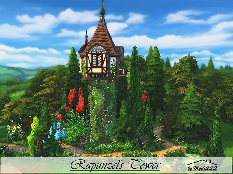 Sims 4 Rapunzel CC from Tangled  Hair  Dresses   More    FandomSpot - 32