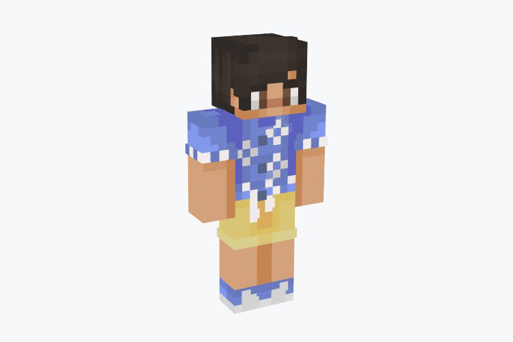 Hawaiian Shirt Guy Minecraft Skin