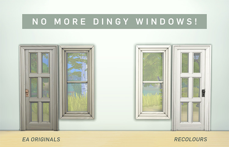 Moschino Windows & Doors Recolor - The Sims 4 Download 