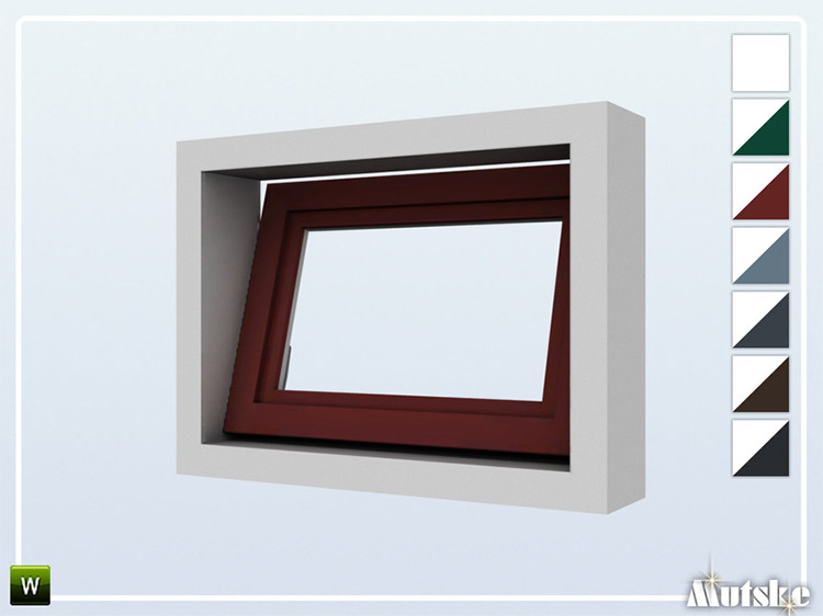 Alma Window Privat Open 1x1 by mutske for Sims 4