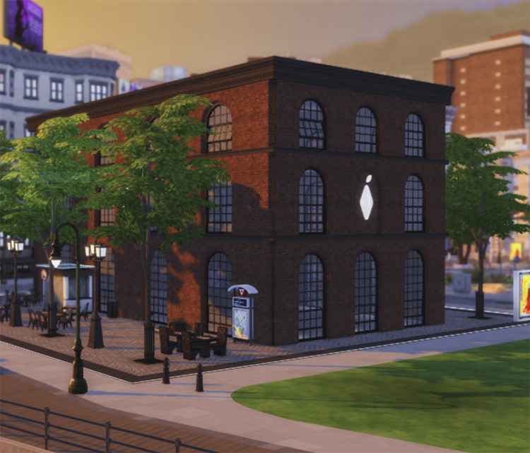 Base Game Compatible Moschino Arched Windows by Sims Work Style for Sims 4