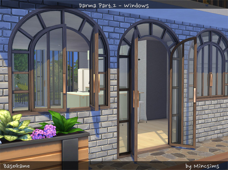 Darma Part #2 – Windows by Mincsims for Sims 4
