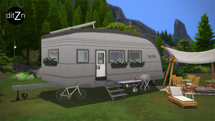 Three Trailer Windows by ditZn for Sims 4