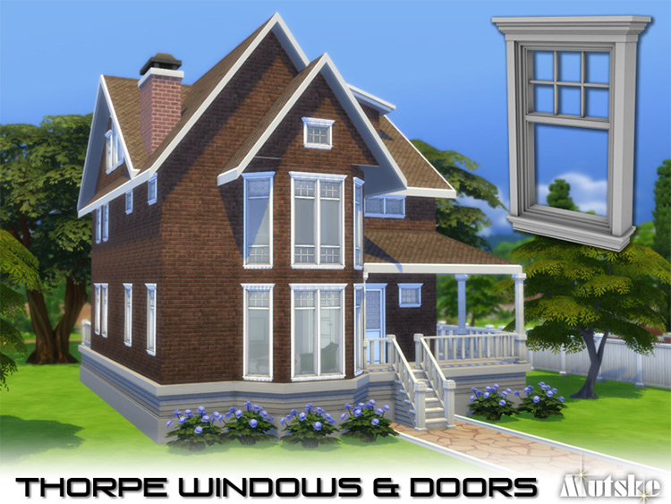 Thorpe Windows by mutske (Recolor by lina-cherie) for Sims 4