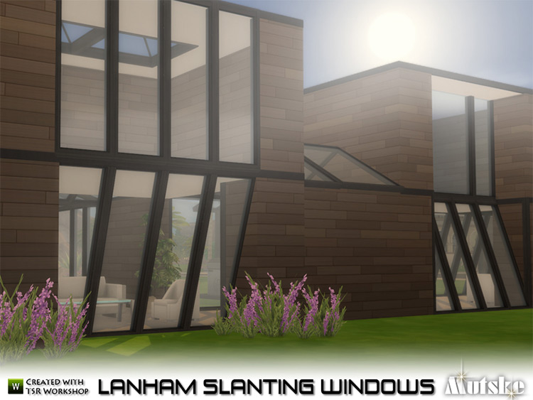 Lanham Slanting Windows by mutske Sims 4 CC
