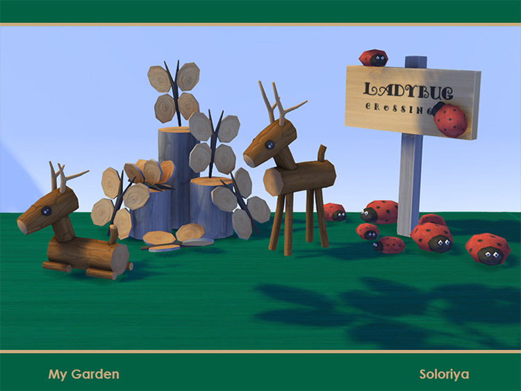 My Garden Set / Sims 4 CC