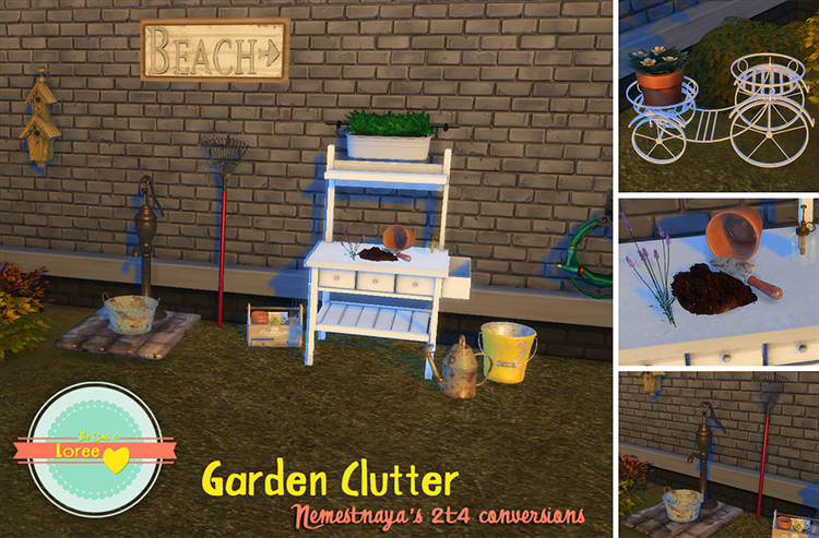 Garden Clutter / Sims 4 CC