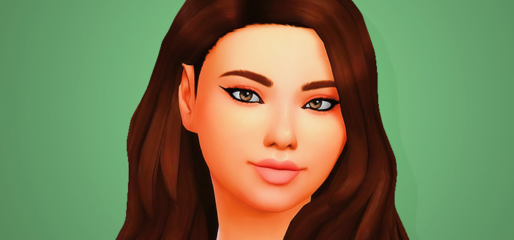 Maxis Match Cat Eyeliner CC (TS4)