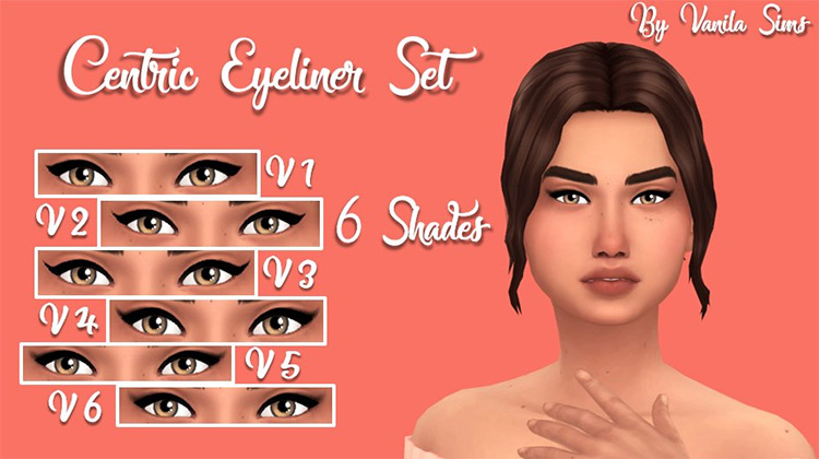 Centric Eyeliner Set / Sims 4 CC