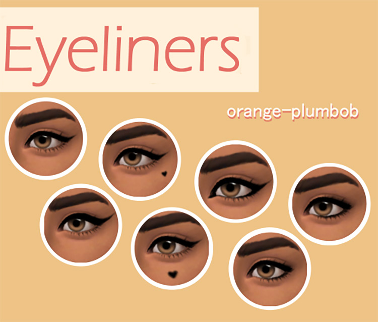 Eyeliners / Sims 4 CC