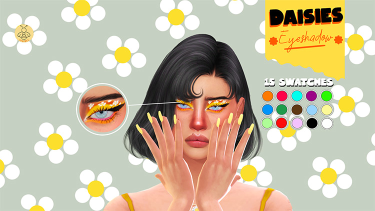 Daisies Eyeshadow / Sims 4 CC